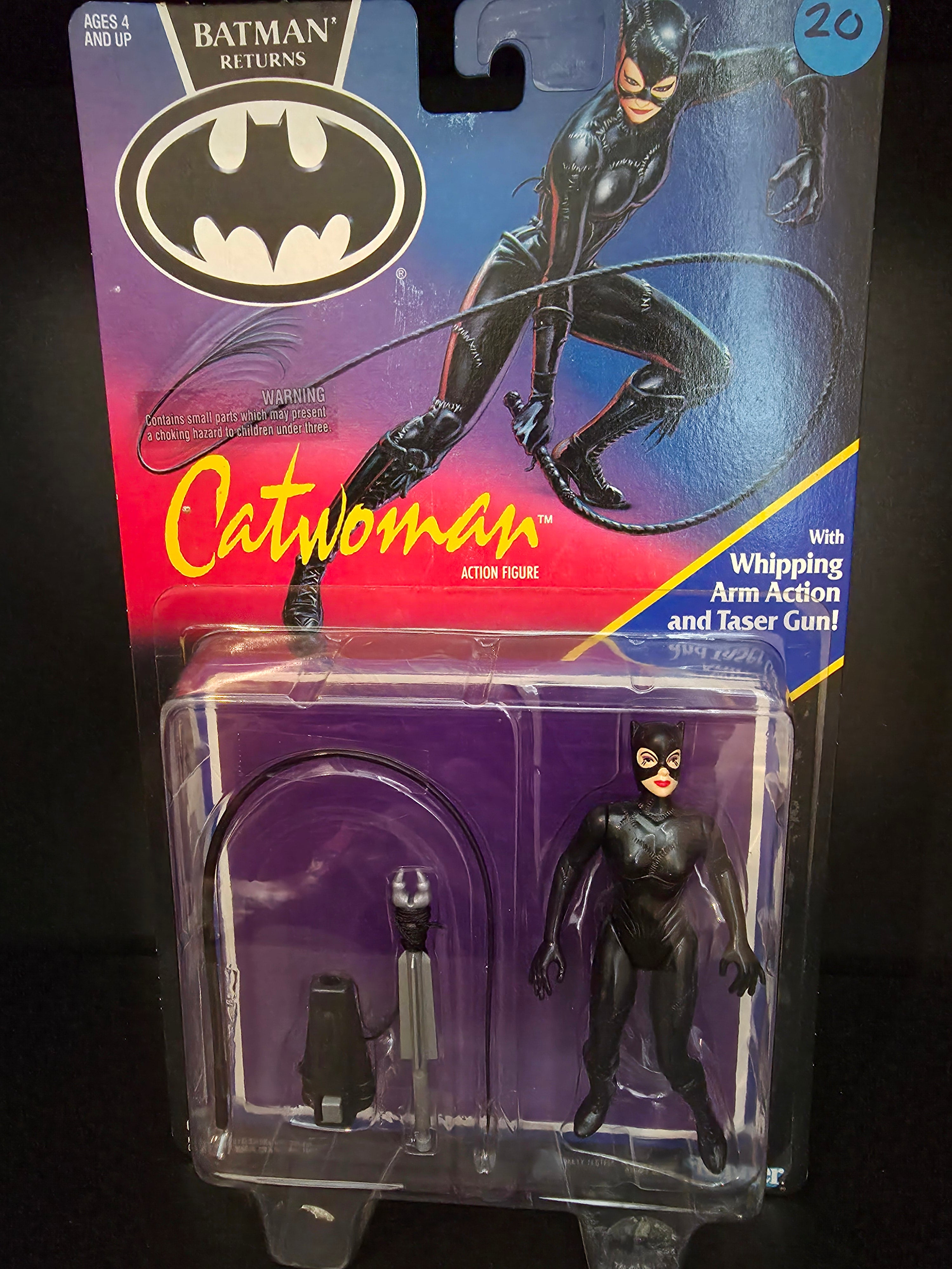 1991 Kenner Batman Returns CATWOMAN with whipping arm action New
