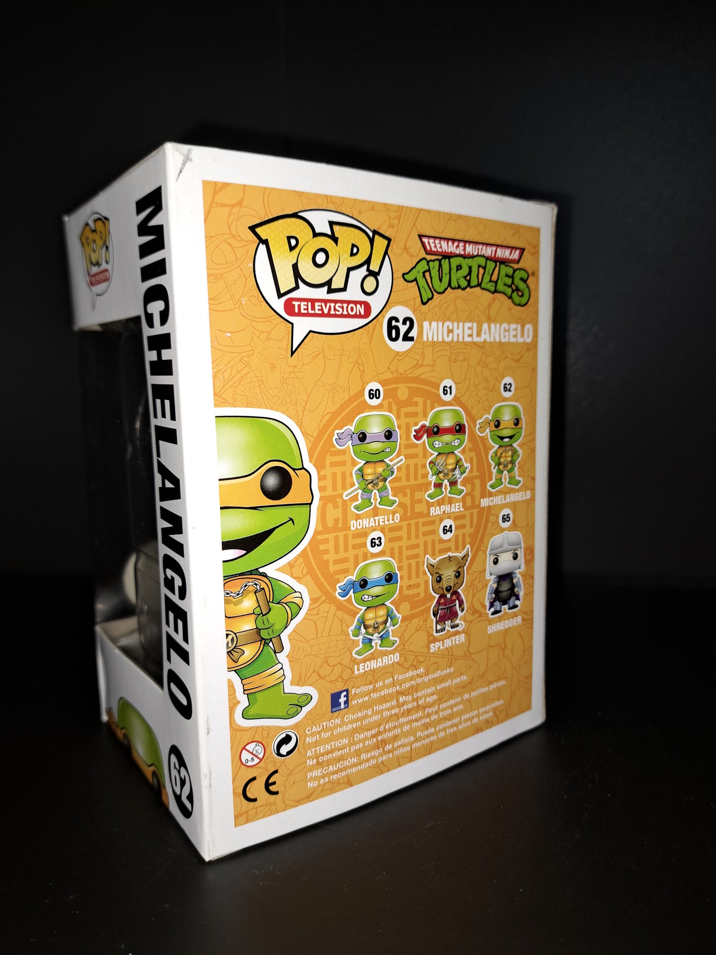 Funko Pop! Vinyl: Teenage Mutant Ninja Turtles Michelangelo (Metallic) SDCC Ltd 1008