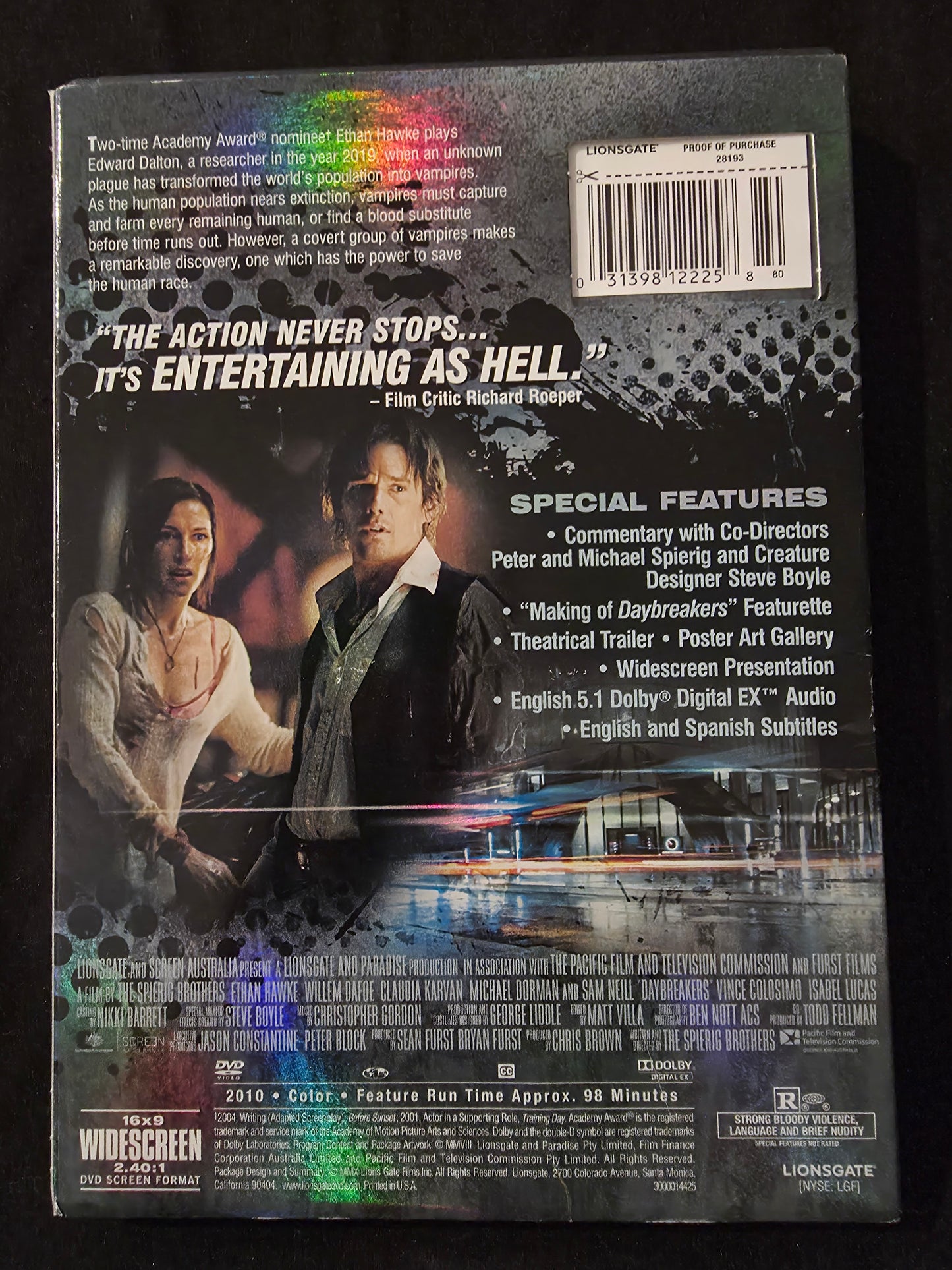 Daybreakers (DVD, 2009) Ethan Hawke, Willem Dafoe, Sam Neill, Isabel Lucas