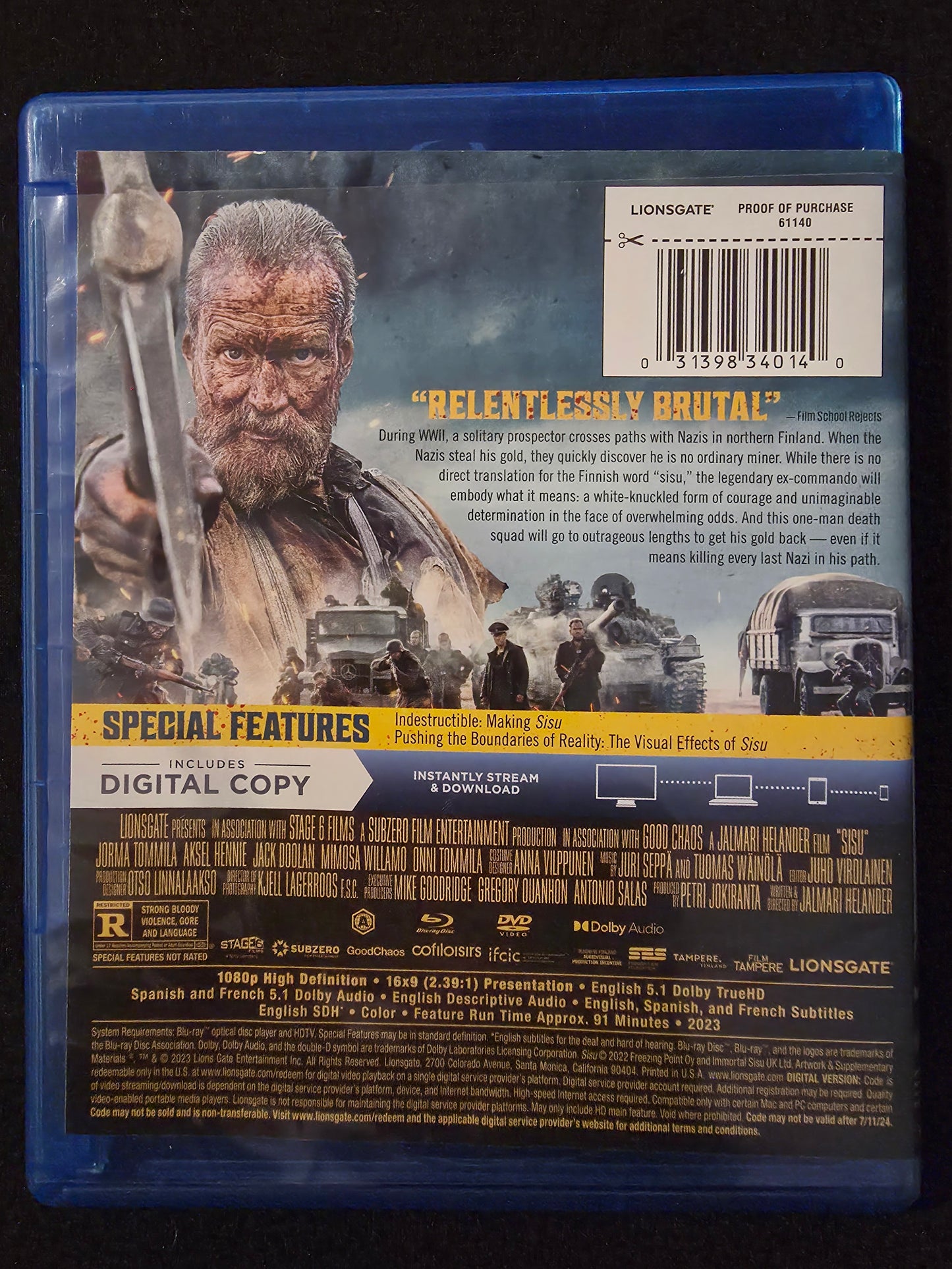 Sisu (DVD + Blu-ray, No Digital 2022)