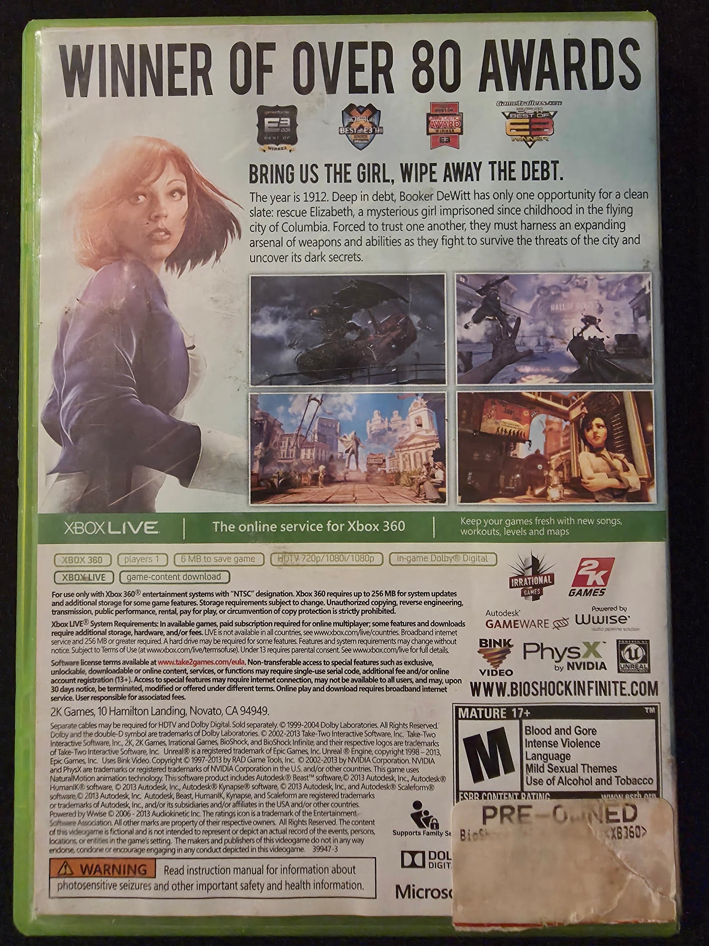 Bioshock Infinite - Microsoft Xbox 360 CIB