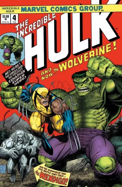 Hulk, Vol. 4 #4D Exclusive Art Adams Incredible Hulk #181 Wolverine Homage Color Variant