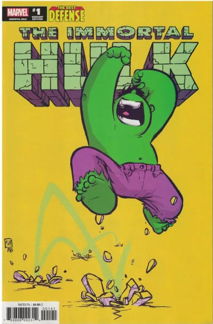 Immortal Hulk: The Best Defense #1D Variant Skottie Young Baby Cover