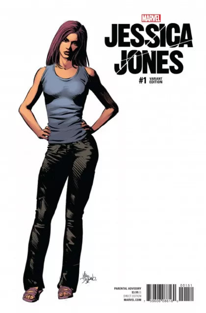 Jessica Jones #1E Incentive Mike Deodato Jr Teaser Variant Cover