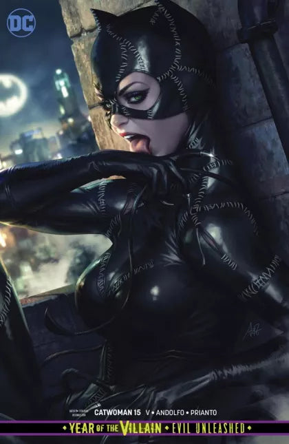 Catwoman, Vol. 5 #15B Variant Stanley Artgerm Lau Card Stock Cover