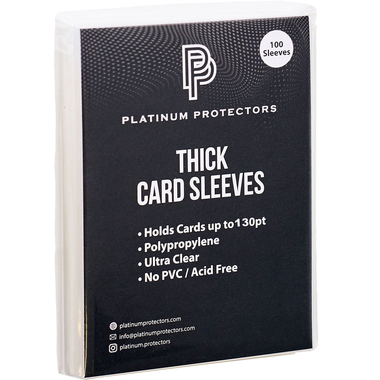 Platinum Protectors Soft Penny Sleeves for Thick Cards 130pt  - 100 Pack