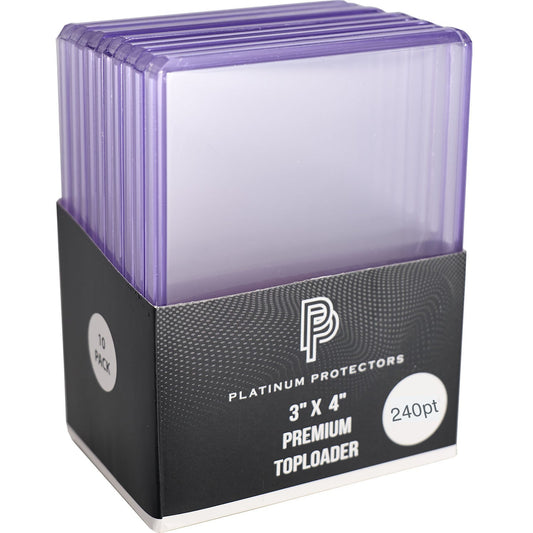 Platinum Protectors Premium Toploaders for Trading Cards - 240 pt