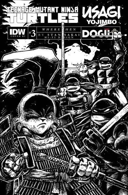 Teenage Mutant Ninja Turtles / Usagi Yojimbo: WhereWhen #3 1:100 Ratio