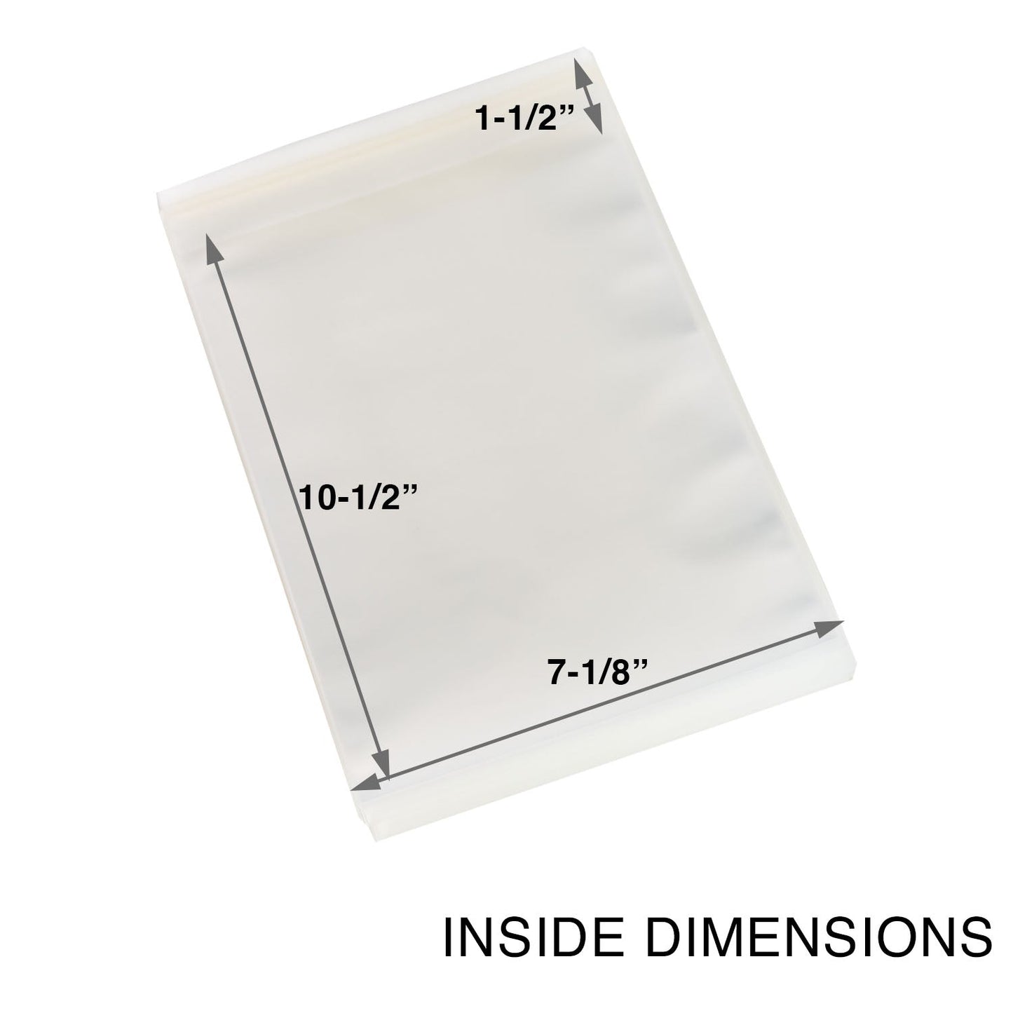 Platinum Protectors Comic Book Bags for Silver Age with Resealable Strip - 100 Pack