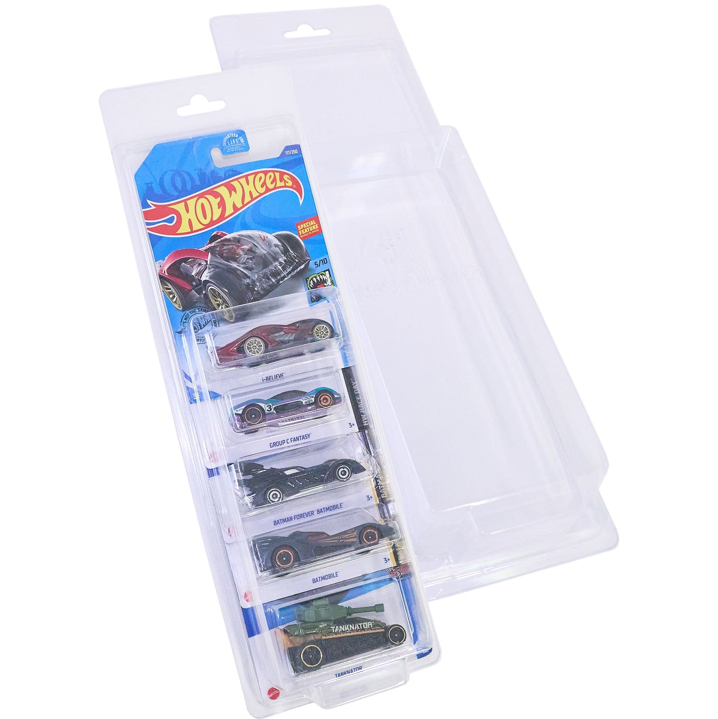 Platinum Protectors for 5-Pack of Hot Wheels Mainline 5 Individual Cars