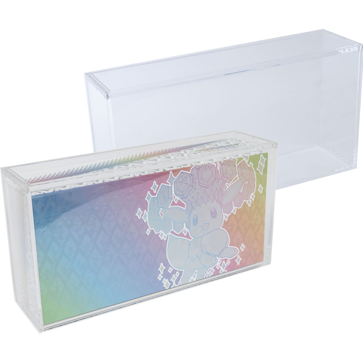 Premium Acrylic Case for Pokemon SPC Prismatic Evolutions Super Premium Collection Box with Magnetic Top