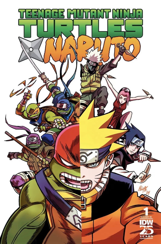 TEENAGE MUTANT NINJA TURTLES X NARUTO 1 FELIPE SMITH 1:25 Ratio Variant