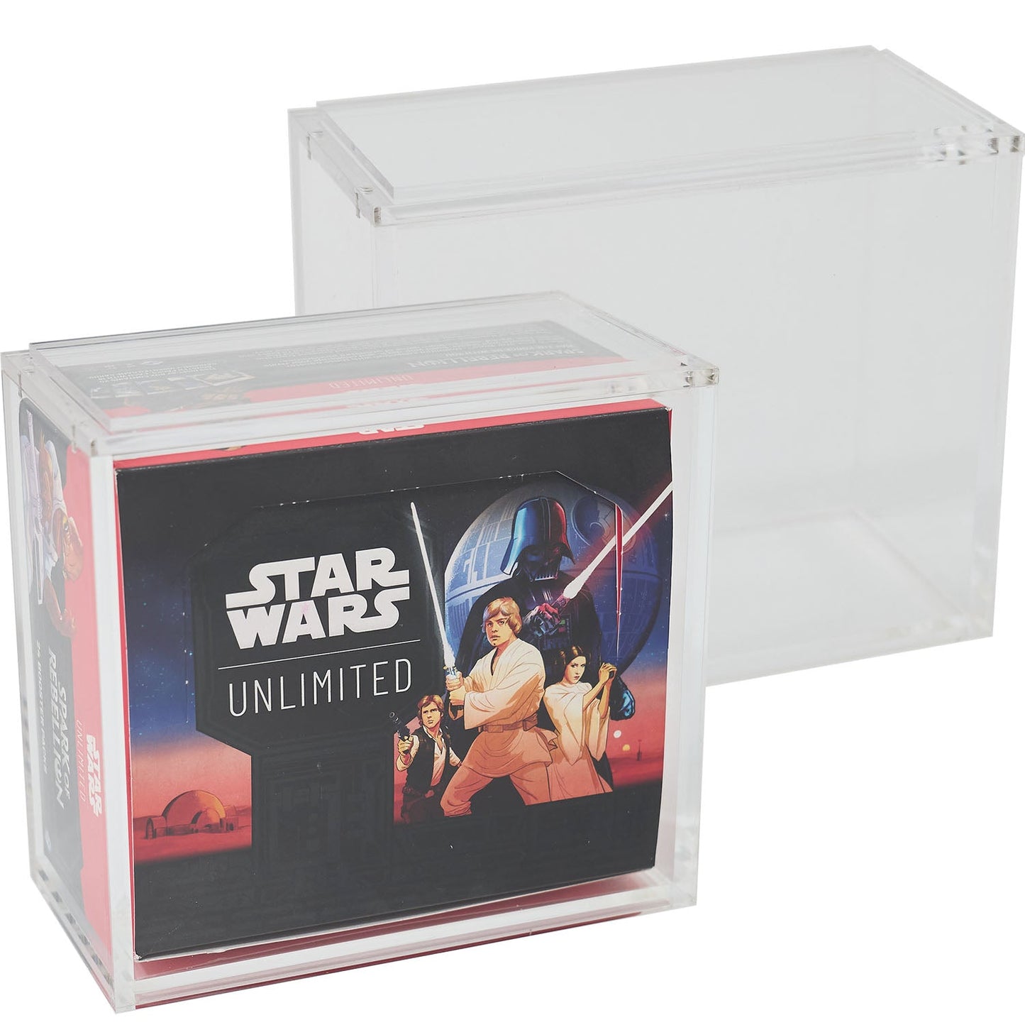 Premium Acrylic Case for Star Wars Unlimited Booster Box with Magnetic Top