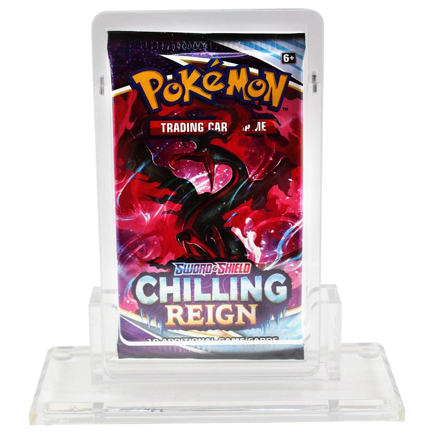Premium Acrylic Holder & Stand for Pokemon Booster Packs with Magnetic Top