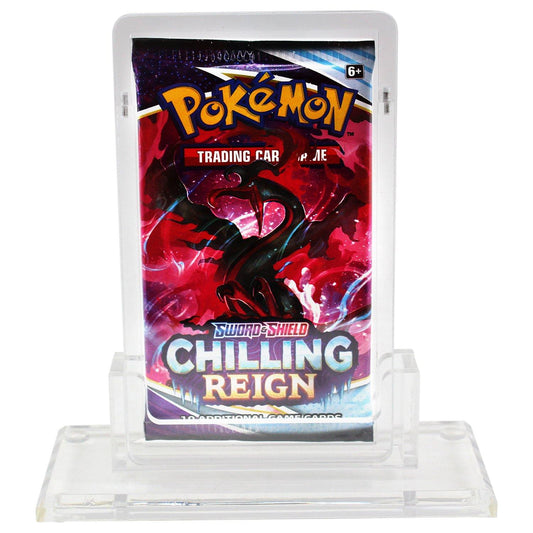 Premium Acrylic Holder & Stand for Pokemon Booster Packs with Magnetic Top