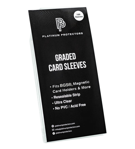 Platinum Protectors BGS Graded Card Sleeves with Resealable Strip - 100 Pack
