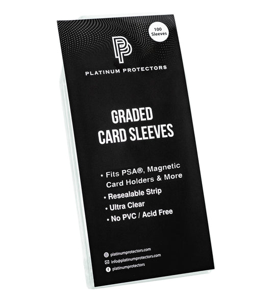 Platinum Protectors PSA Graded Card Sleeves with Resealable Strip - 100 Pack