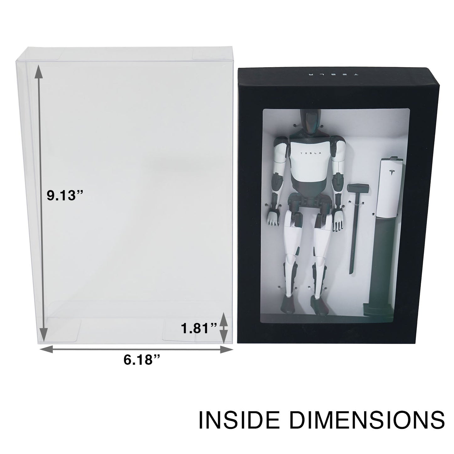 Platinum Protectors for Tesla Optimus Bot Action Figure Box