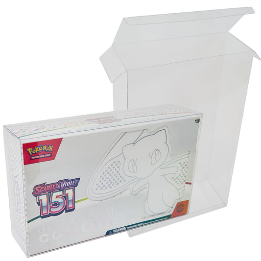 Platinum Protectors for Pokemon 151, Mega Charizard X ex and Terapagos ex UPC Ultra Premium Collection Boxes - UV & Scratch-Resistant