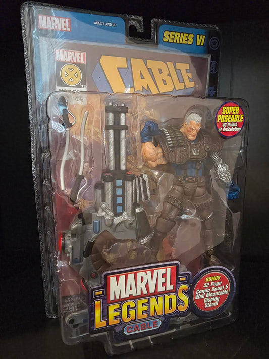 Marvel Legends Series 6 (VI) Cable (Brown Outfit Variant) 2004 Toy Biz - NEW