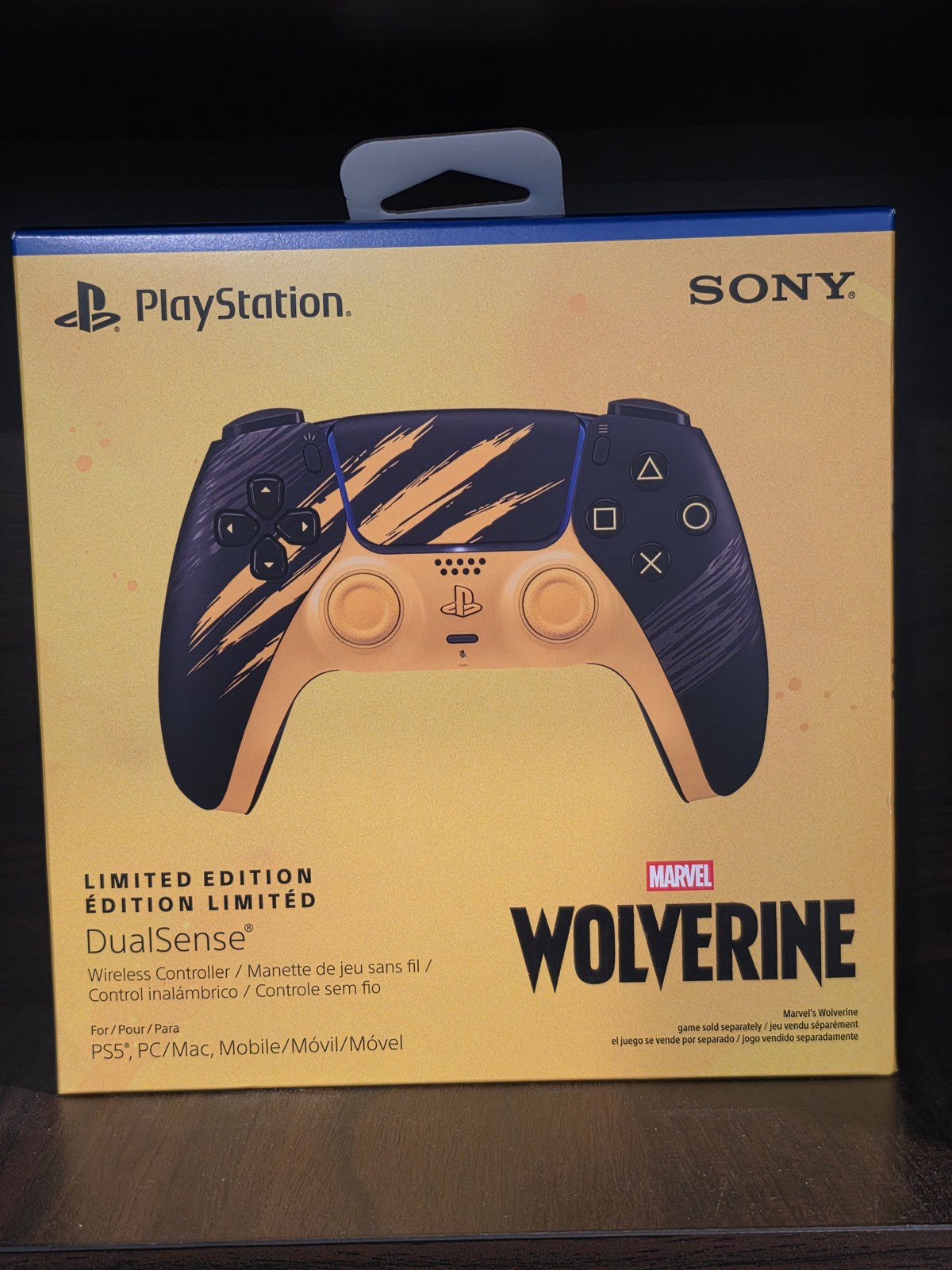 Sony DualSense Wireless Controller Limited Edition Marvel Wolverine PS5/PC/Mac