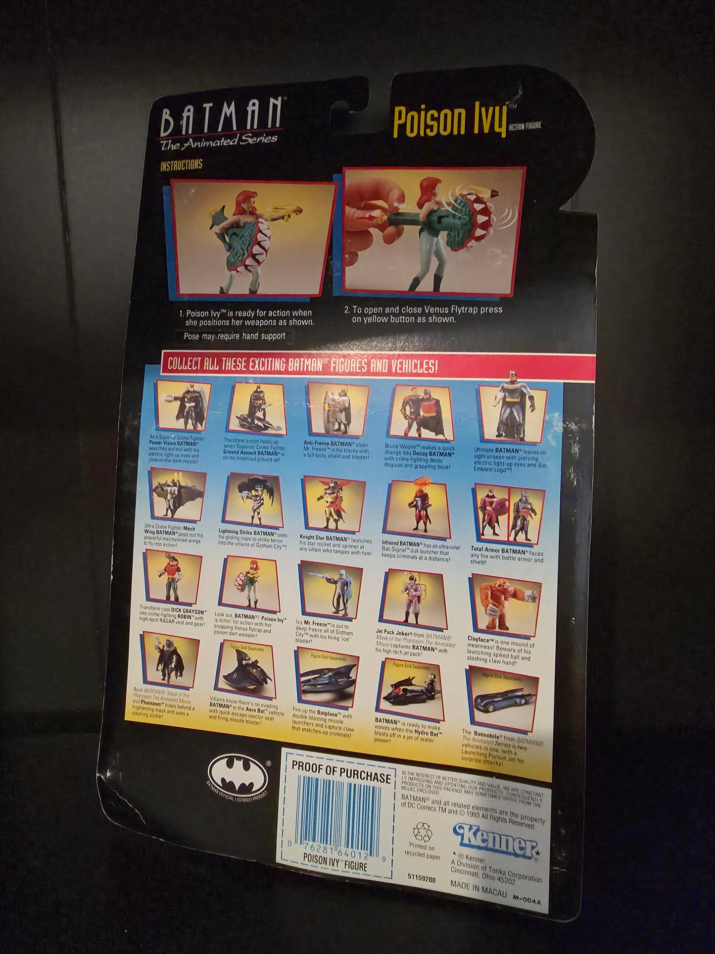 Vtg 1993 DC Comics Poison Ivy Action Figure Batman Animated Series NEW Sealed