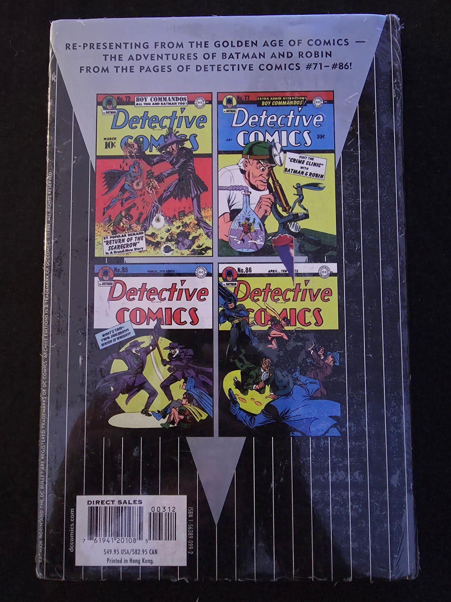 Archive Editions Batman Archives Volume 3 Hard Cover - Bob Kane [DC Comics, 1994] Joker New