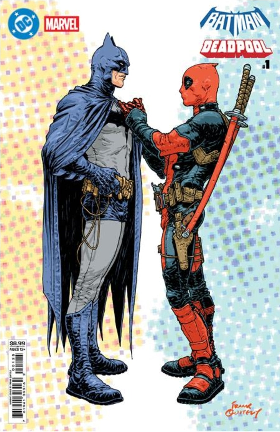 DC MARVEL BATMAN DEADPOOL #1 (ONE SHOT)  FRANK QUITELY BATMAN DEADPOOL CARD STOCK VAR