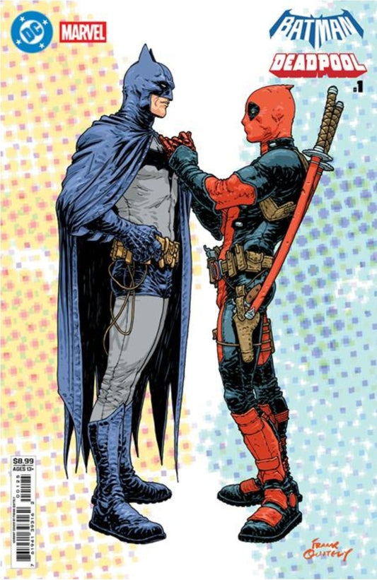 DC MARVEL BATMAN DEADPOOL #1 (ONE SHOT)  FRANK QUITELY BATMAN DEADPOOL CARD STOCK VAR