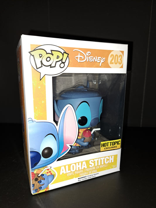 Funko Pop! Vinyl: Disney - Stitch (Aloha) - Hot Topic (HT) (Exclusive) #203