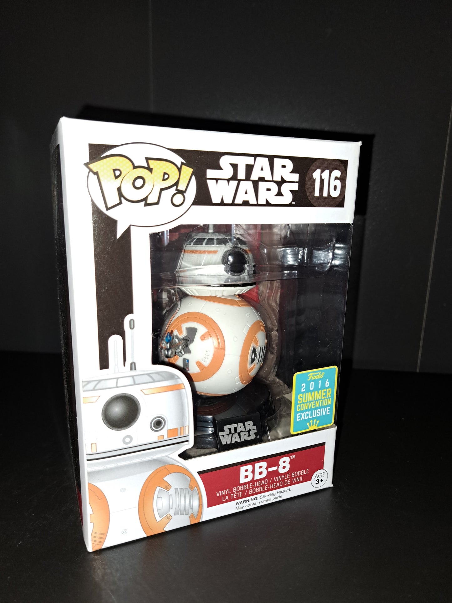 Funko Pop BB-8 #116 Star Wars The Force Awakens Vinyl Figure 2016 SDCC Exclusive