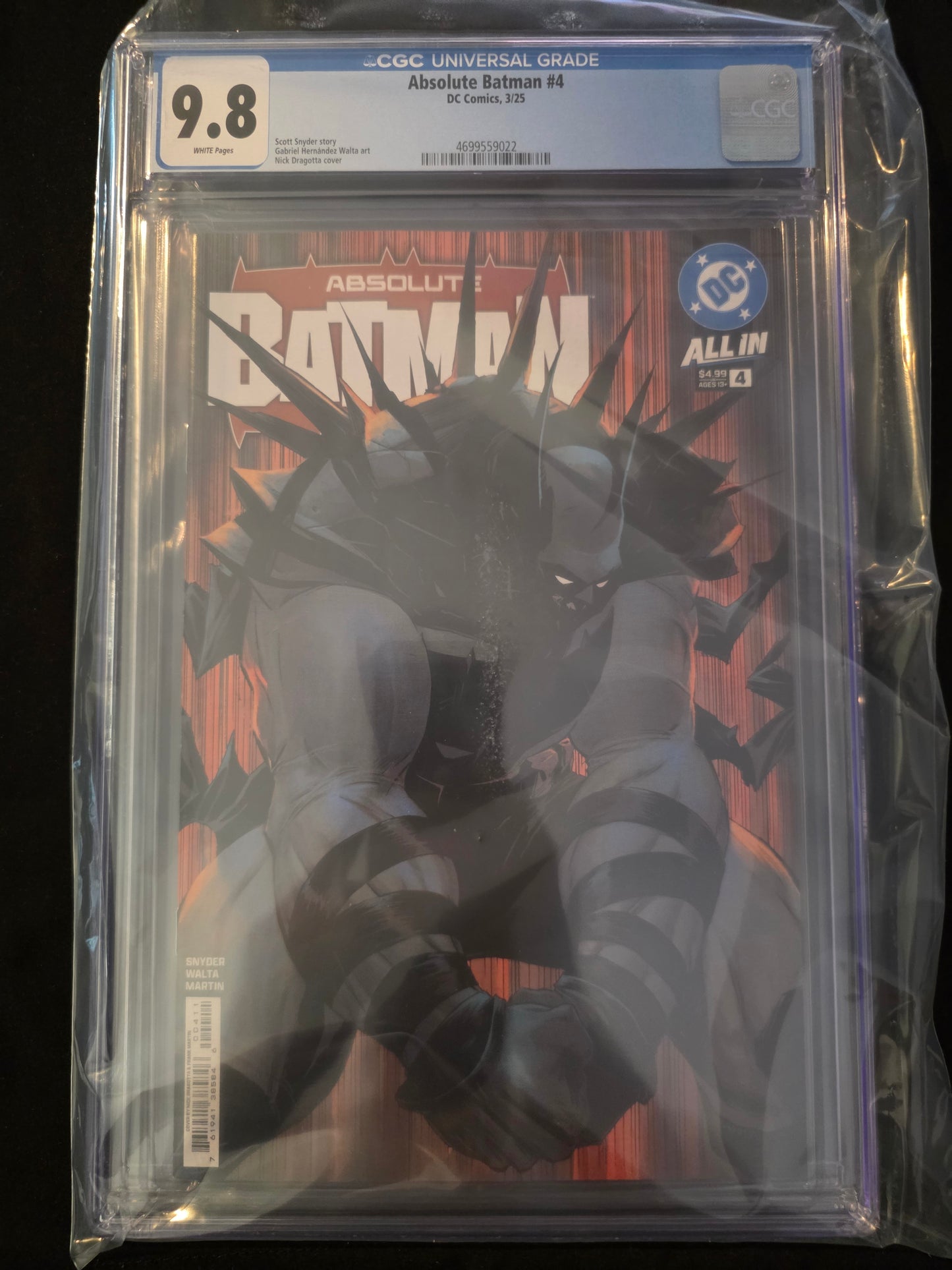 Absolute Batman #1-10 1st Print Covers All  CGC 9.8 Nick Dragotta Covers