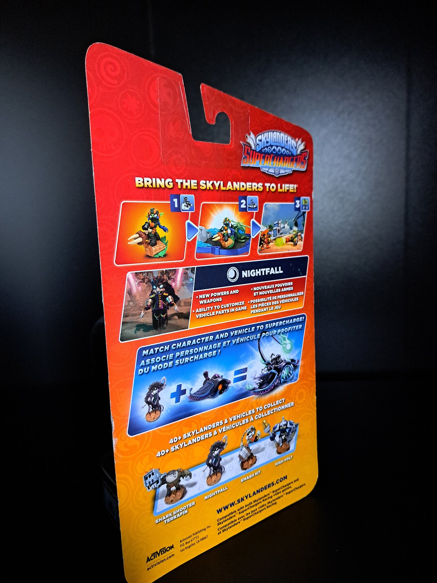 2015 SKYLANDERS SUPERCHARGERS ~ NIGHTFALL ~ DARK AND DANGEROUS NEW!