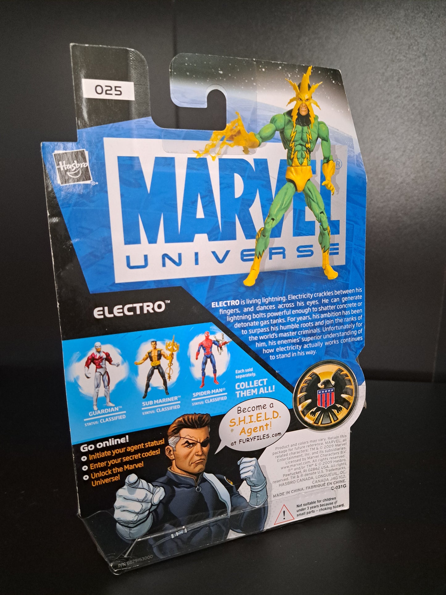 Marvel Universe Electro 3.75” Action Figure Translucent Variant #025 New B18
