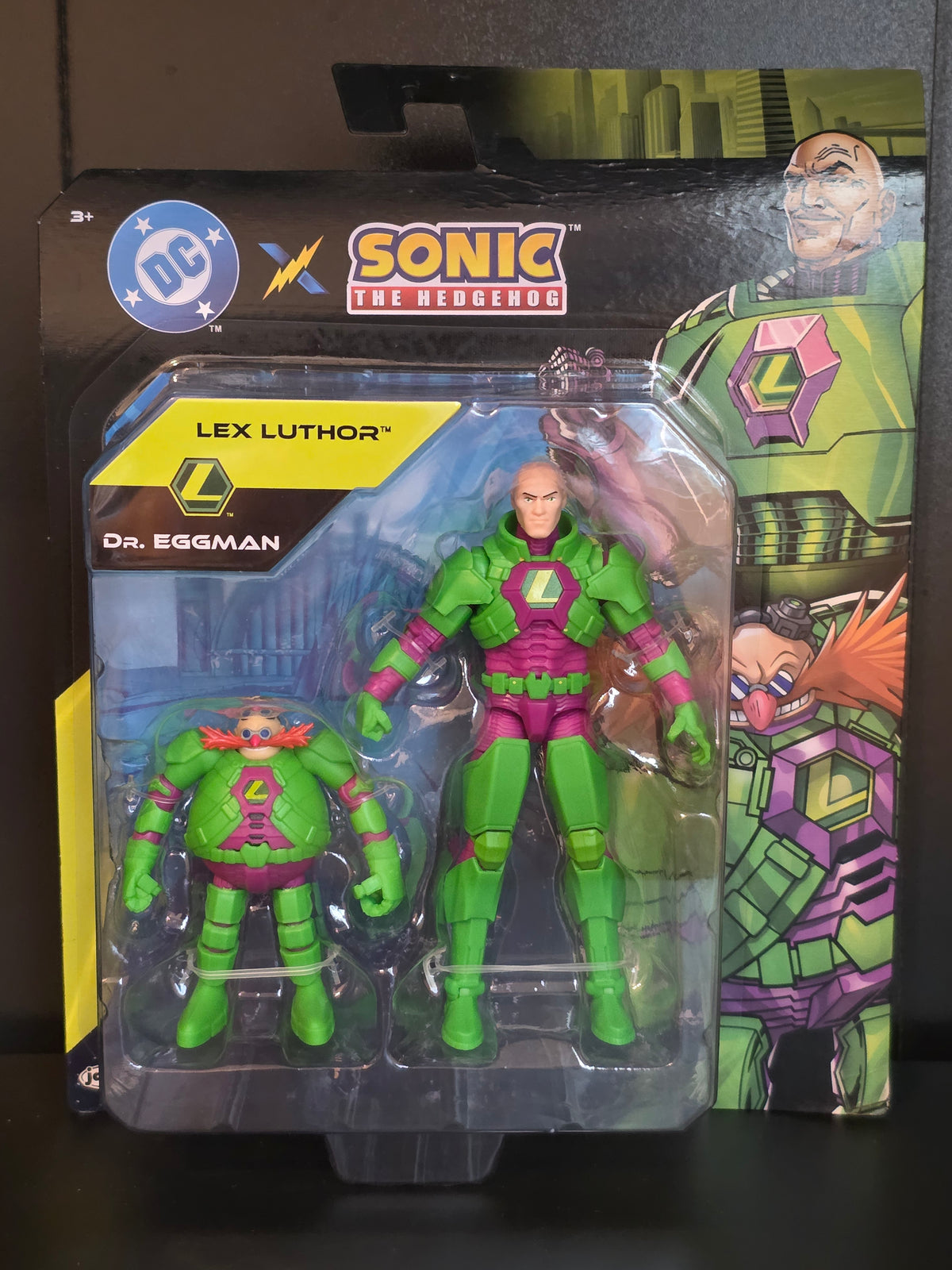 LOT DC x Sonic the Hedgehog Complete Set Of All 8 Jakks Sega