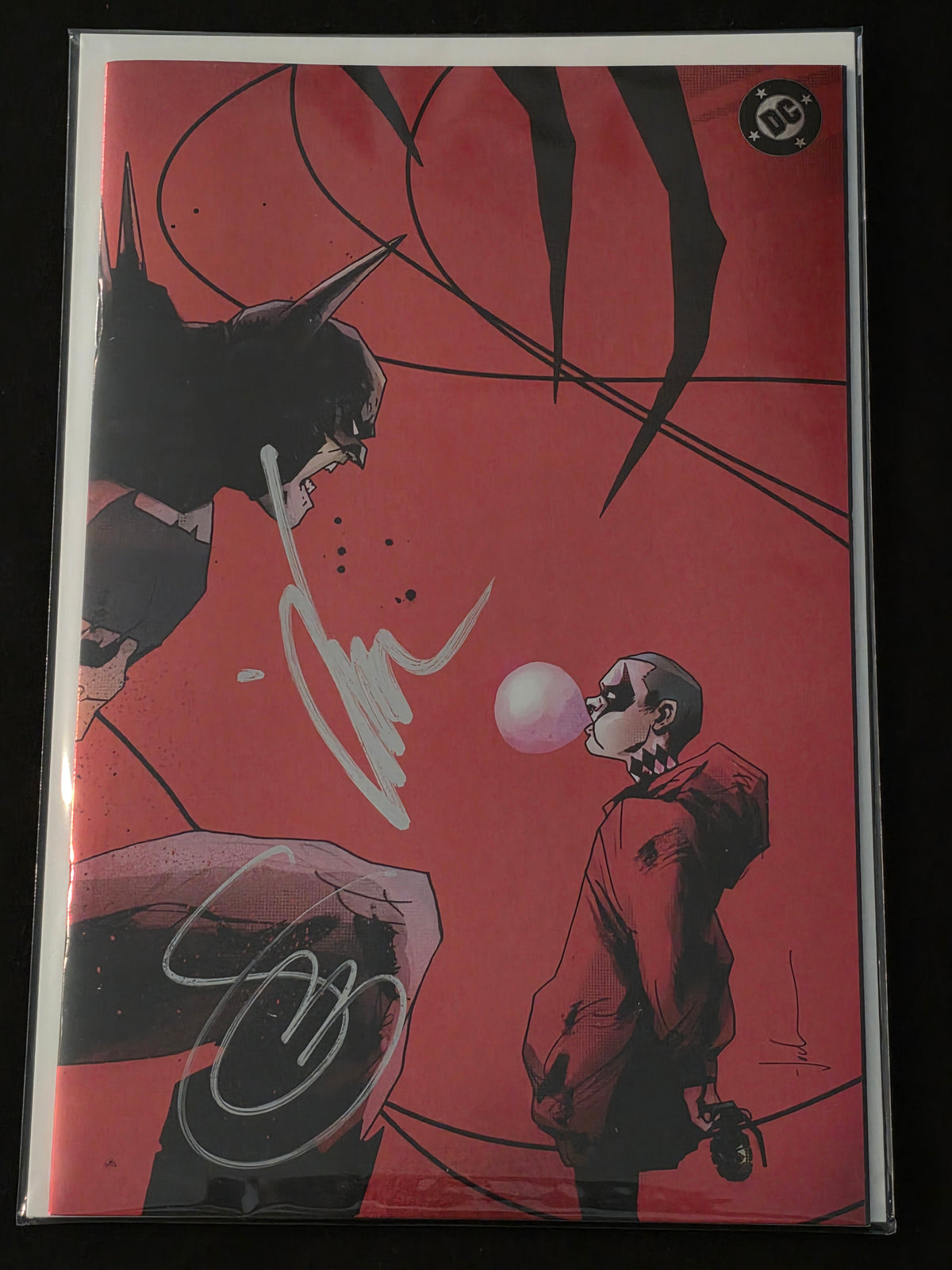 ABSOLUTE BATMAN #22 Signed  by JOCK and Scott Snyder Virgin Foil EXCLUSIVE Harley Quinn