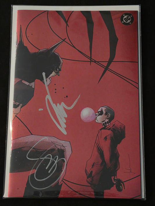ABSOLUTE BATMAN #22 Signed  by JOCK and Scott Snyder Virgin Foil EXCLUSIVE Harley Quinn