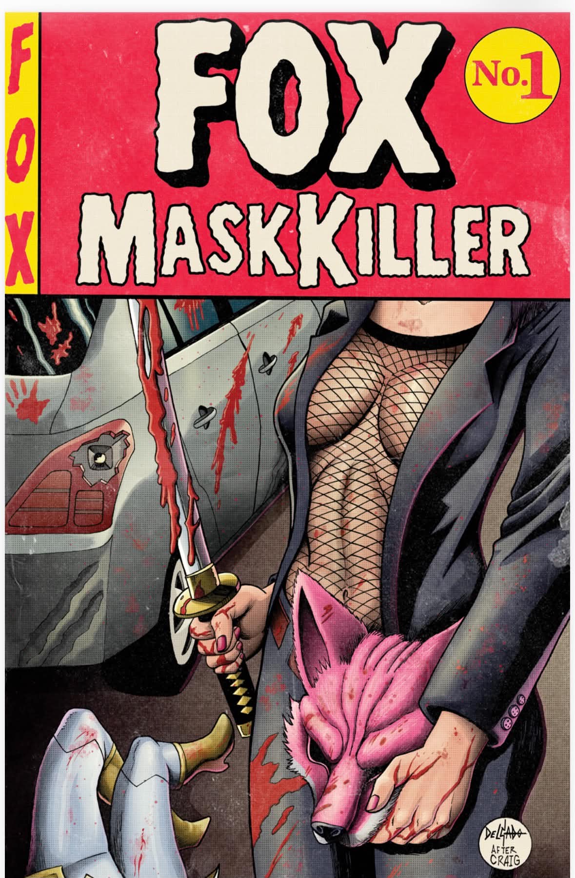 EXQUISITE CORPSES FOX MASK KILLER #1 Delgado Exclusive Ltd 400