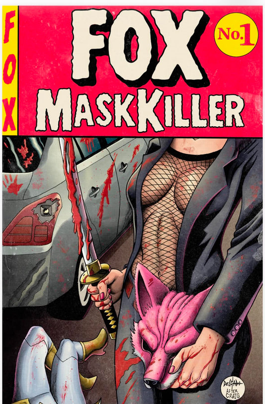EXQUISITE CORPSES FOX MASK KILLER #1 Delgado Exclusive Ltd 400