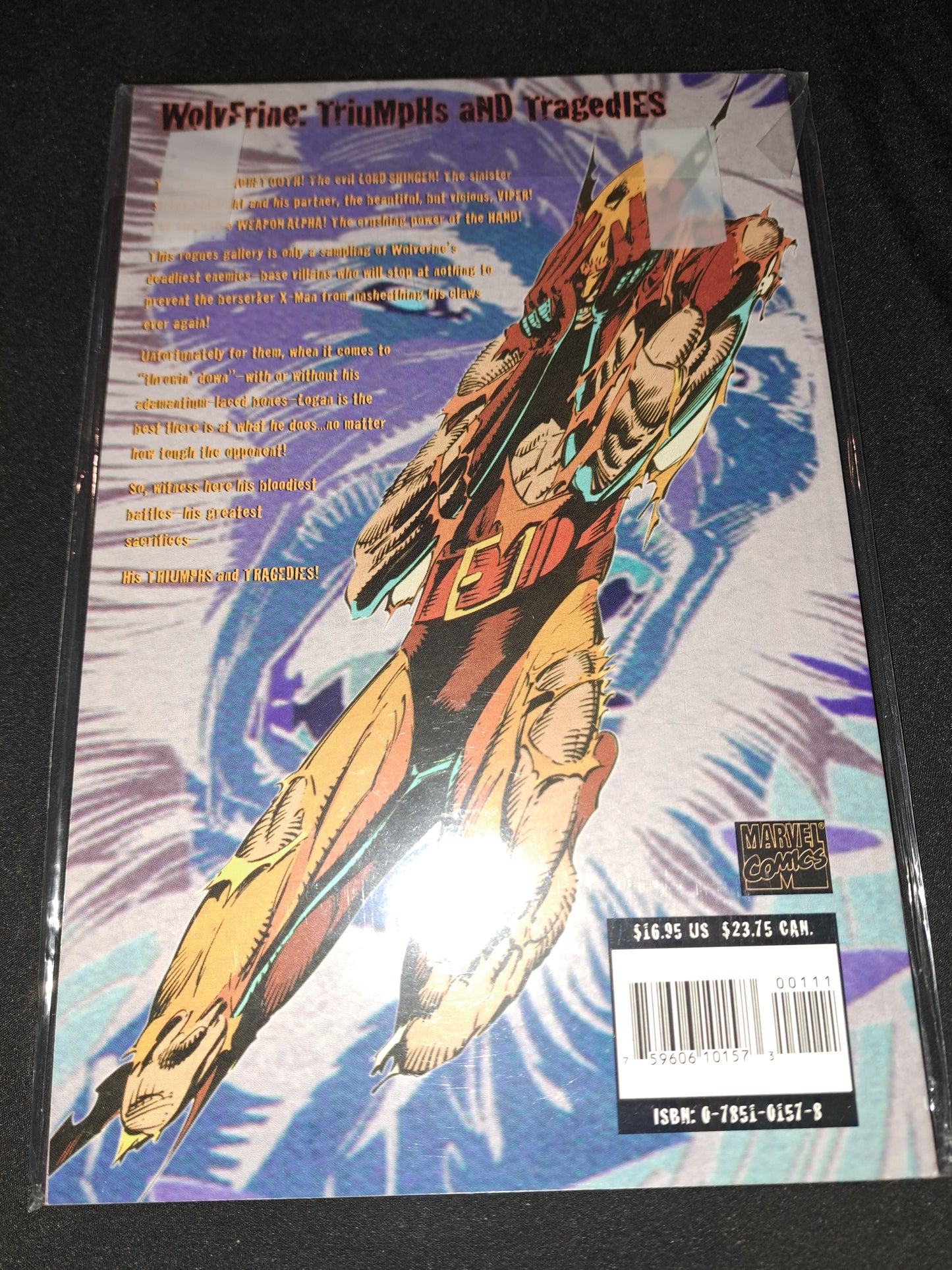 WOLVERINE: TRIUMPHS AND TRAGEDIES Marvel Softback Graphic Novel Book 1995