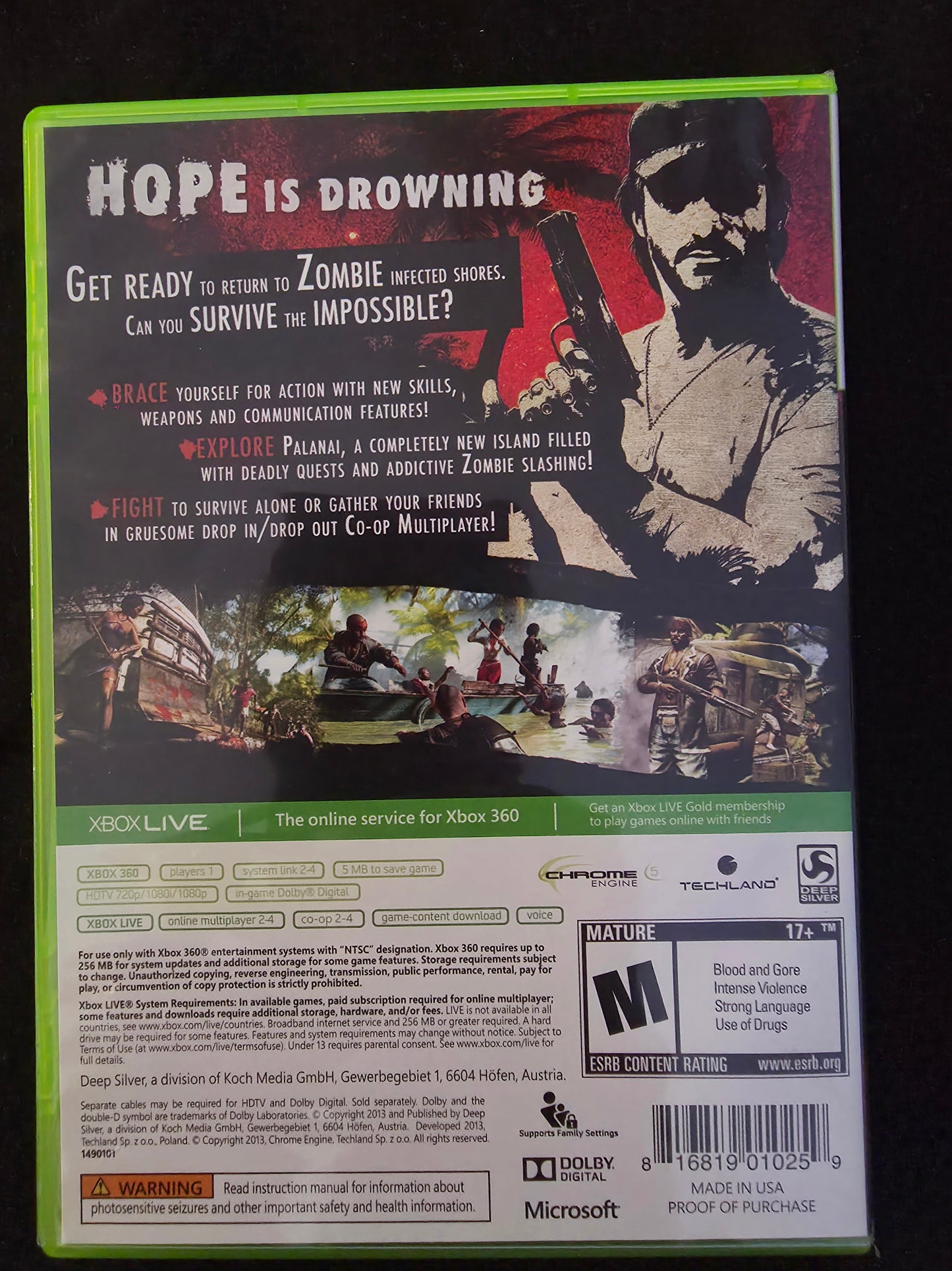 Dead Island Riptide Special Edition Xbox 360 CIB
