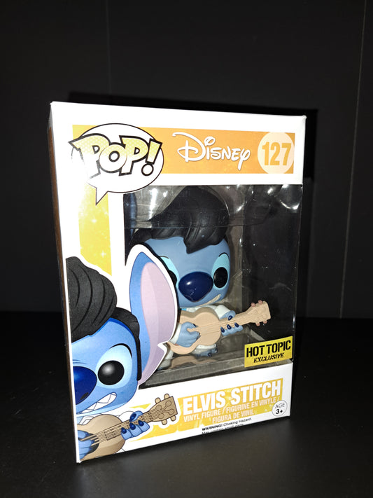 Funko POP! Disney - Lilo & Stitch Vinyl Figure - ELVIS STITCH #127 Hot Topic (Excl)