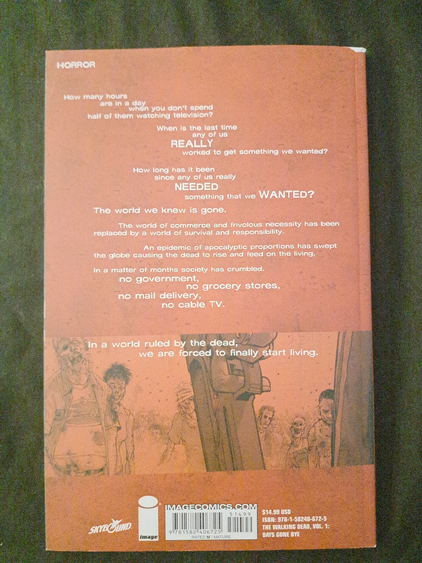 The Walking Dead, Vol. 1: Days Gone Bye NM Trade Paper Back TPB,