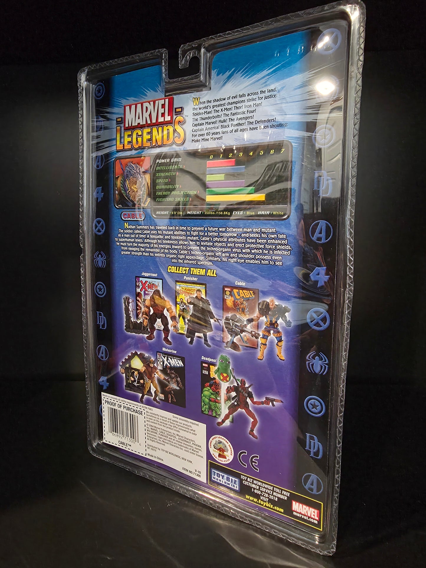 Marvel Legends Series 6 (VI) Cable (Brown Outfit Variant) 2004 Toy Biz - NEW