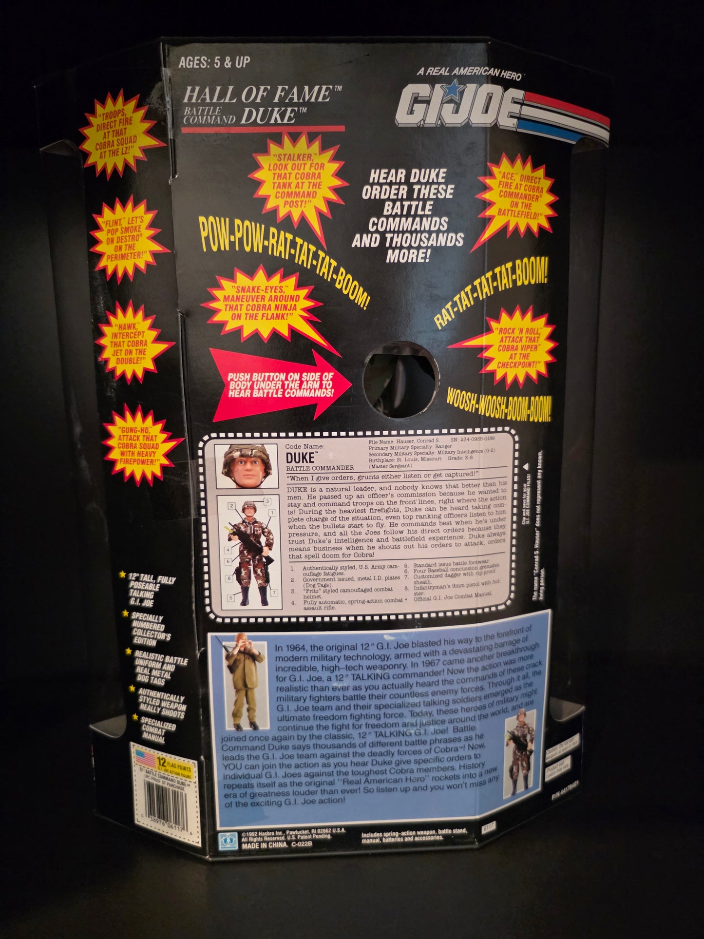 Hasbro GI Joe Hall of Fame Duke Electronic Battle Command #6117