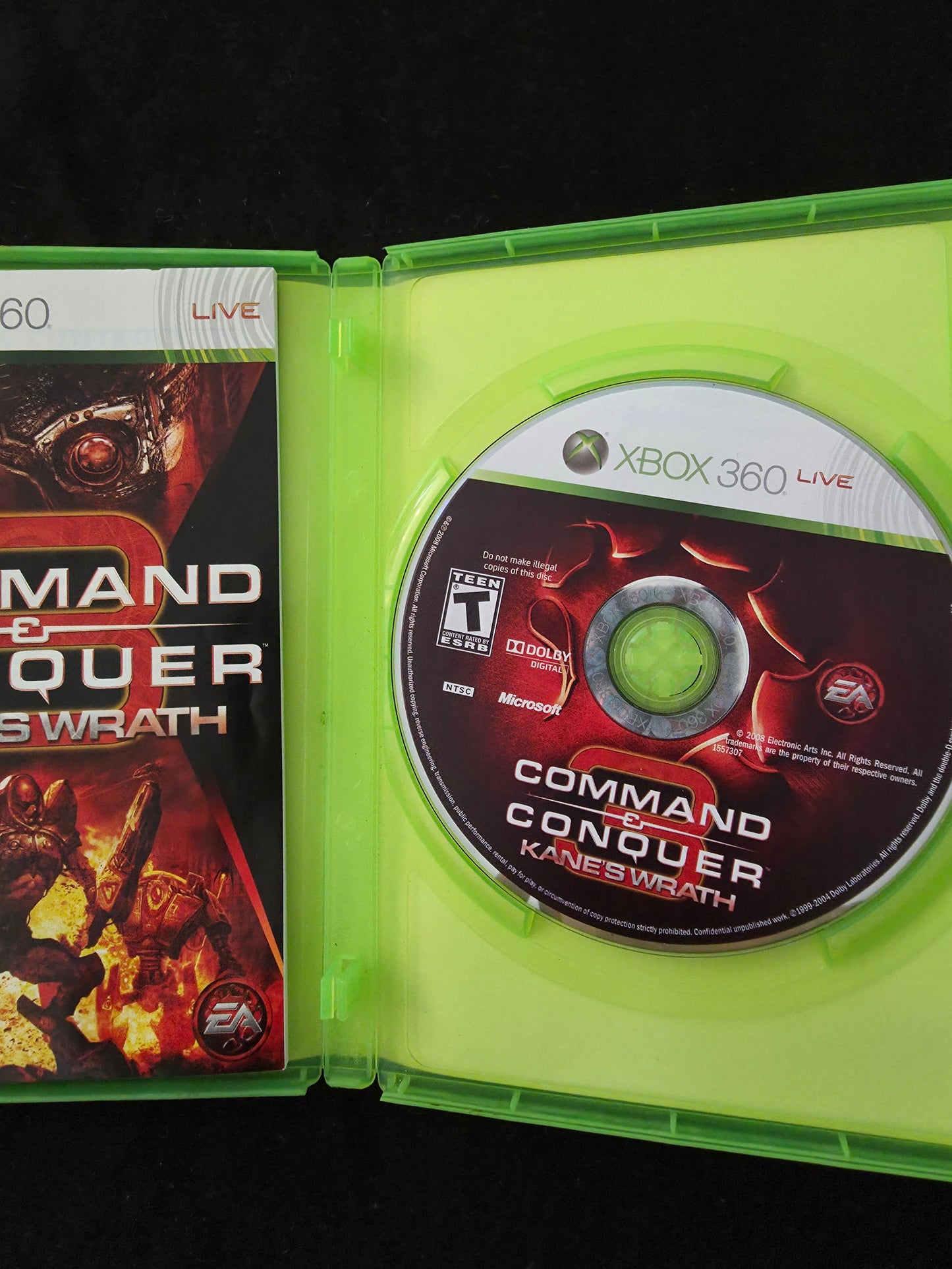 Command & Conquer 3: Kane's Wrath  (Xbox 360, 2008) CIB Complete