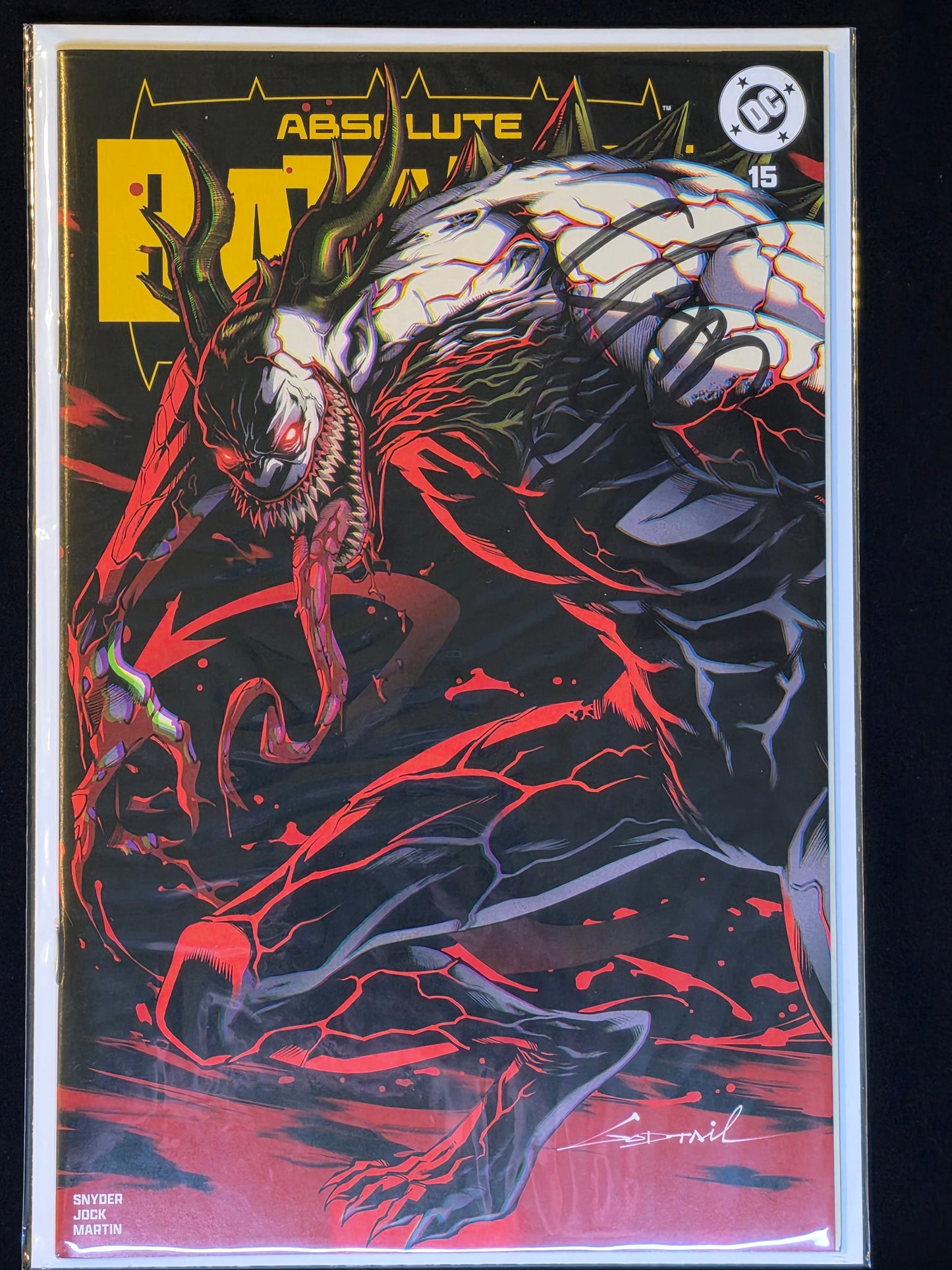 ABSOLUTE BATMAN #15 signed by Scott Snyder W/ COA GODTAIL MEGACON VARIANT EXCLUSIVE LTD 800