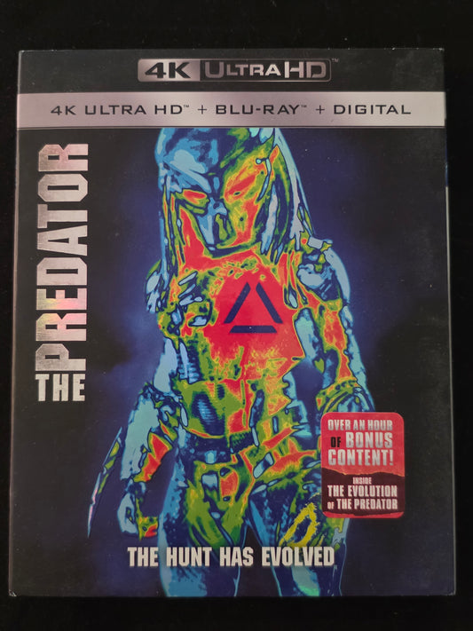 The Predator 2018 Fox Pictures 4K UHD + Blu-ray w/ Slipcover (NO DIGITAL)
