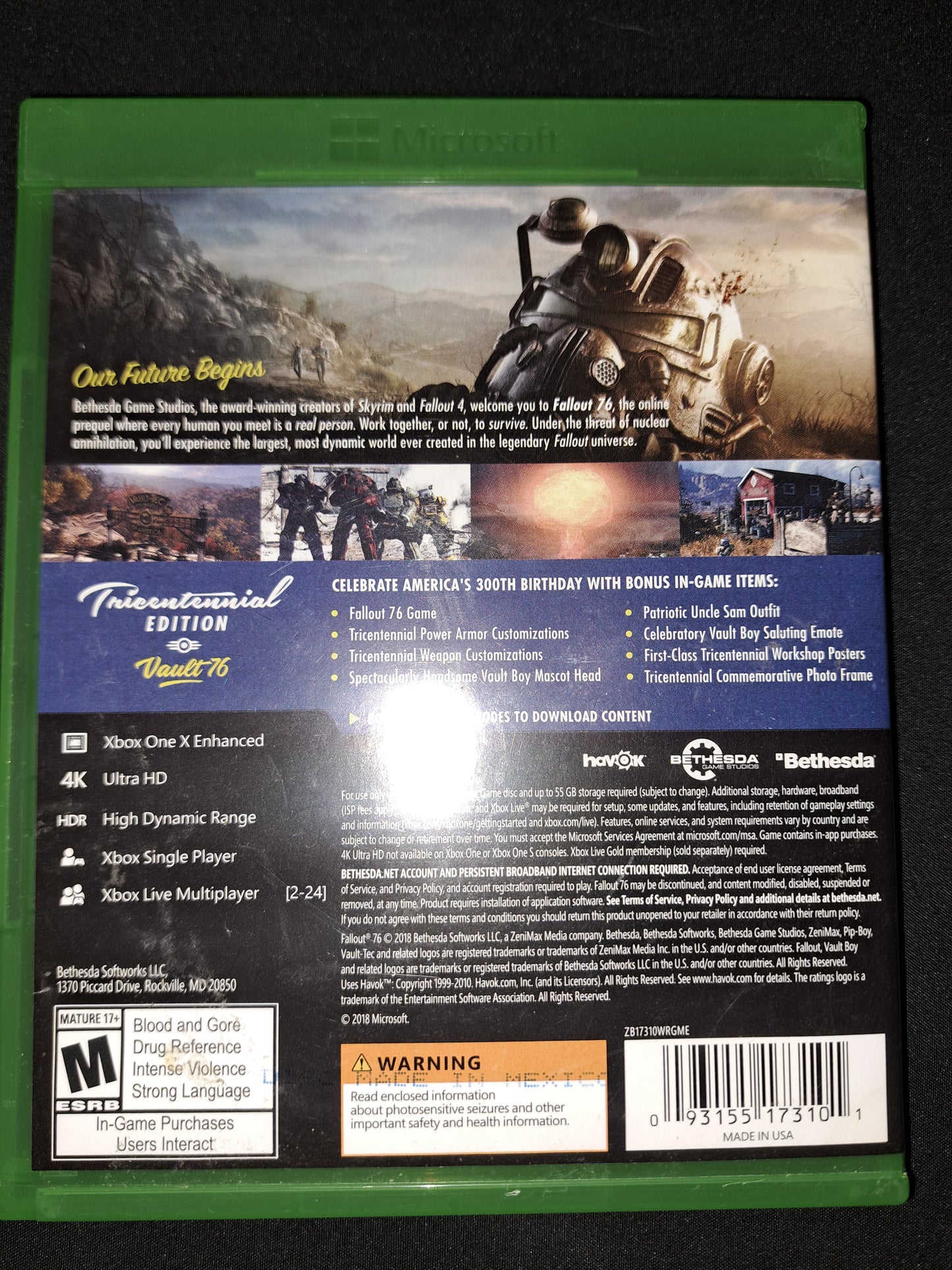 Fallout 76 Tricentennial Edition Xbox One, 2019