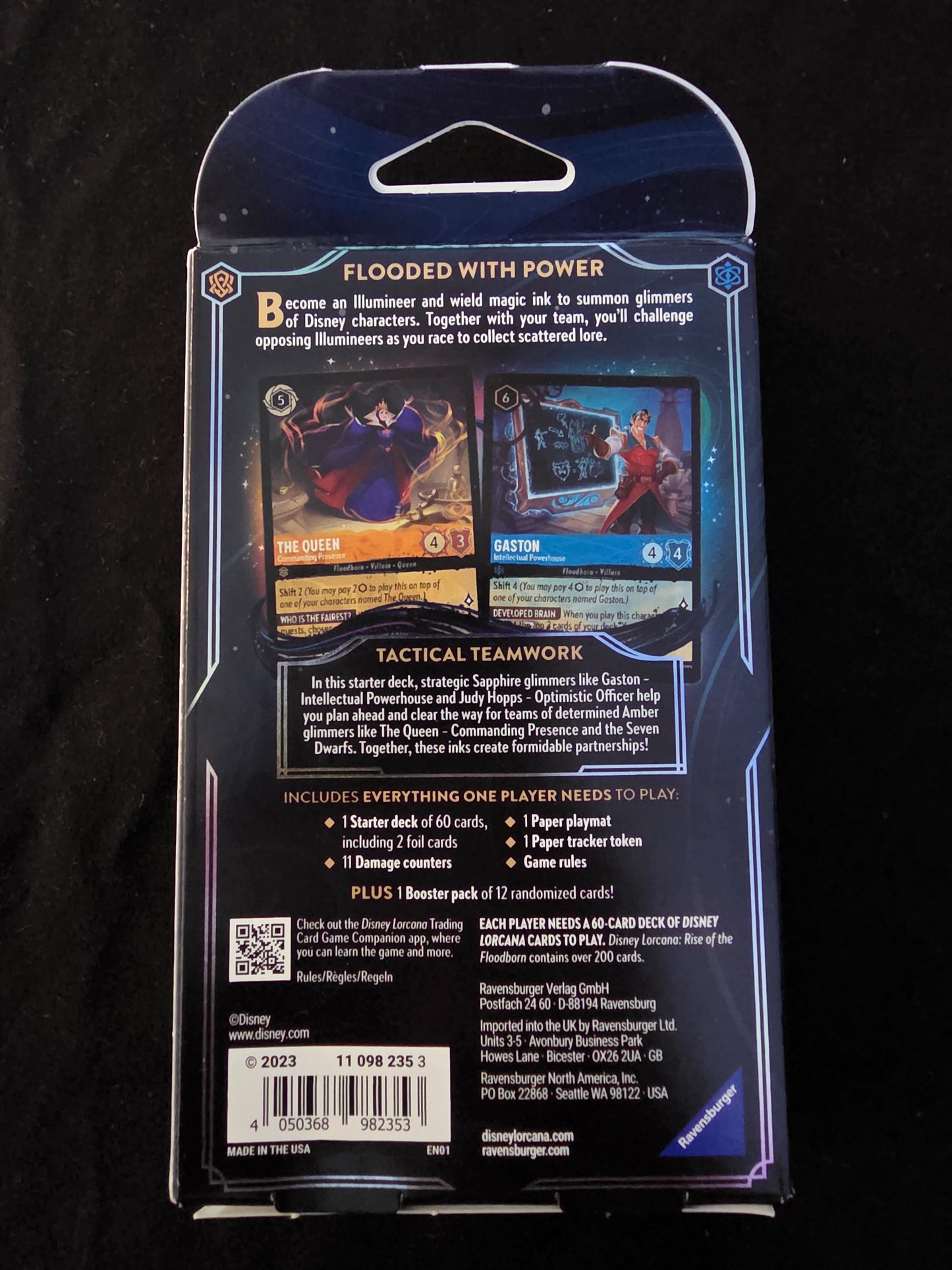 Ravensburger Disney Lorcana Rise of The Floodborn Starter Deck Amber & Sapphire